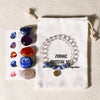 Zodiac Energy Crystal Stone Bracelet Set