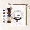 Zodiac Energy Crystal Stone Bracelet Set