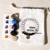 Zodiac Energy Crystal Stone Bracelet Set