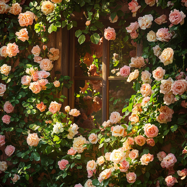 Pink Climbing Rose Seeds – Romantic Garden Flower for Trellis & Fence | Fragrant, Hardy Perennial Blooms | DIY Outdoor Gardening